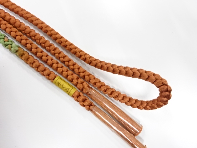  未使用品　正絹　手組帯締め